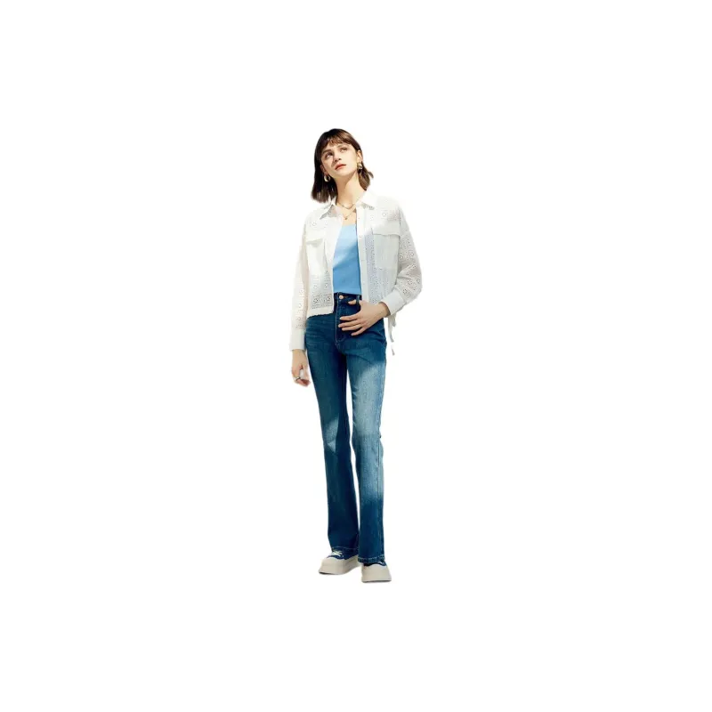 Yan Domain Jackets Coats Women's White-2