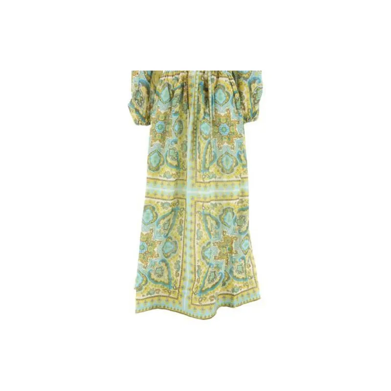 Zimmermann Long-Sleeved Dresses Women's Green-2
