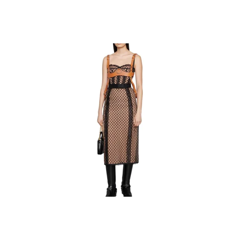 GUCCI Gg Mesh Corset Top-1