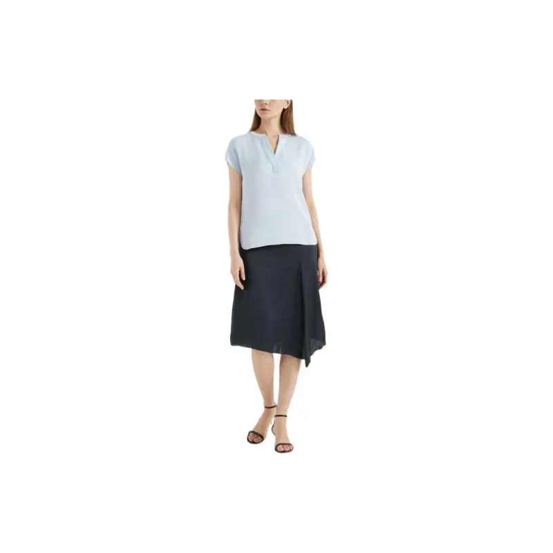 THEORY Casual Long Skirts Women's Dark Blue-1