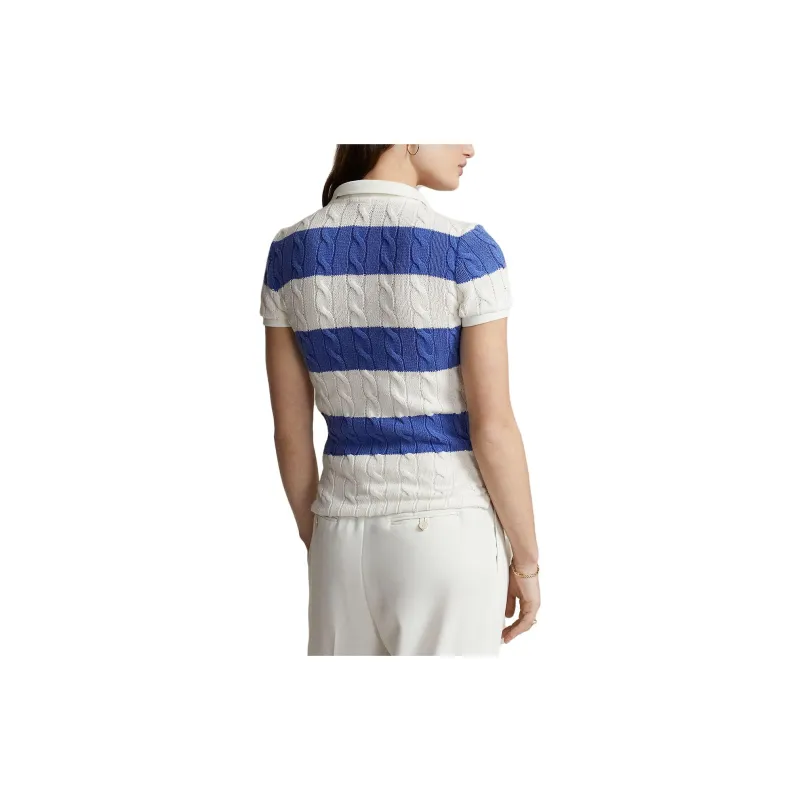 Polo Ralph Lauren Striped Cable knit Polo Top-3