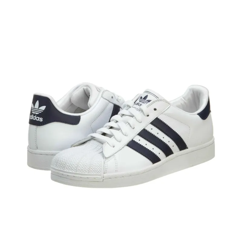 Adidas Superstar 2 J Cushioned Wear-Resistant Breathable Low-Top Kids' Skateboarding Shoes Black White Teenagers-2