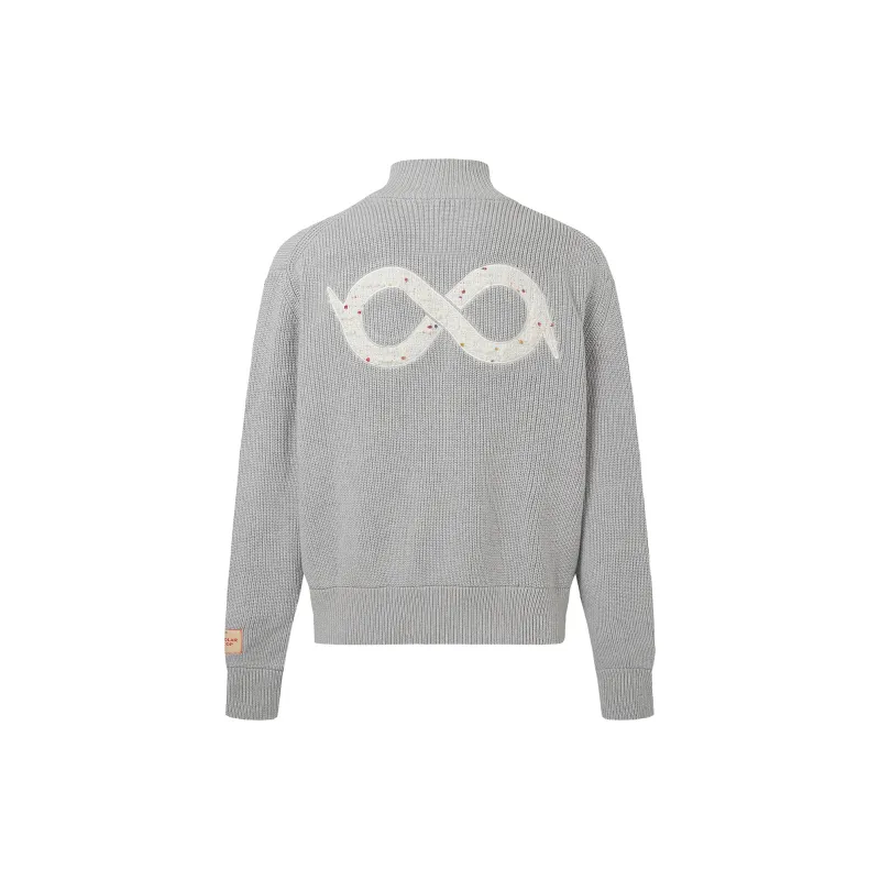 BIPOLAR Sweater Unisex Ecru Black Gray-11