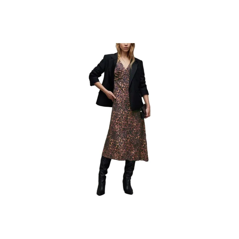 ALLSAINTS Short-Sleeved Dresses Women's Natural Brown-2