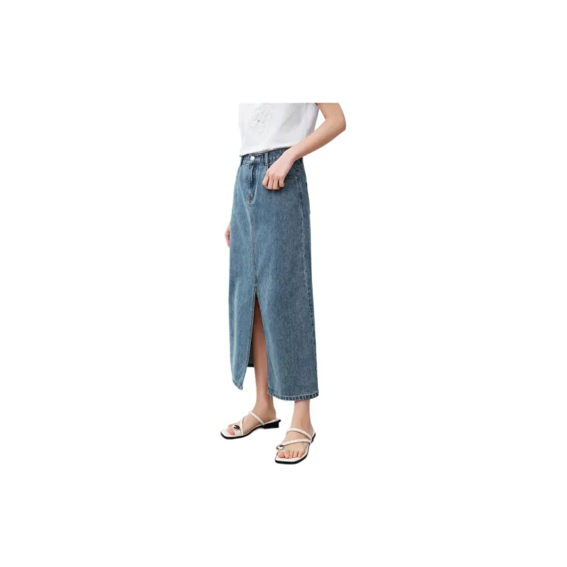 JZ. ANNAKRO Denim Long Skirt Women's-1