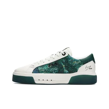 FANGAOBOWUGUAN x FILA Van Gogh Museum Collaboration 1911 Anti Slip Wear Resistant Low Top Skateboard Shoes Men's Green