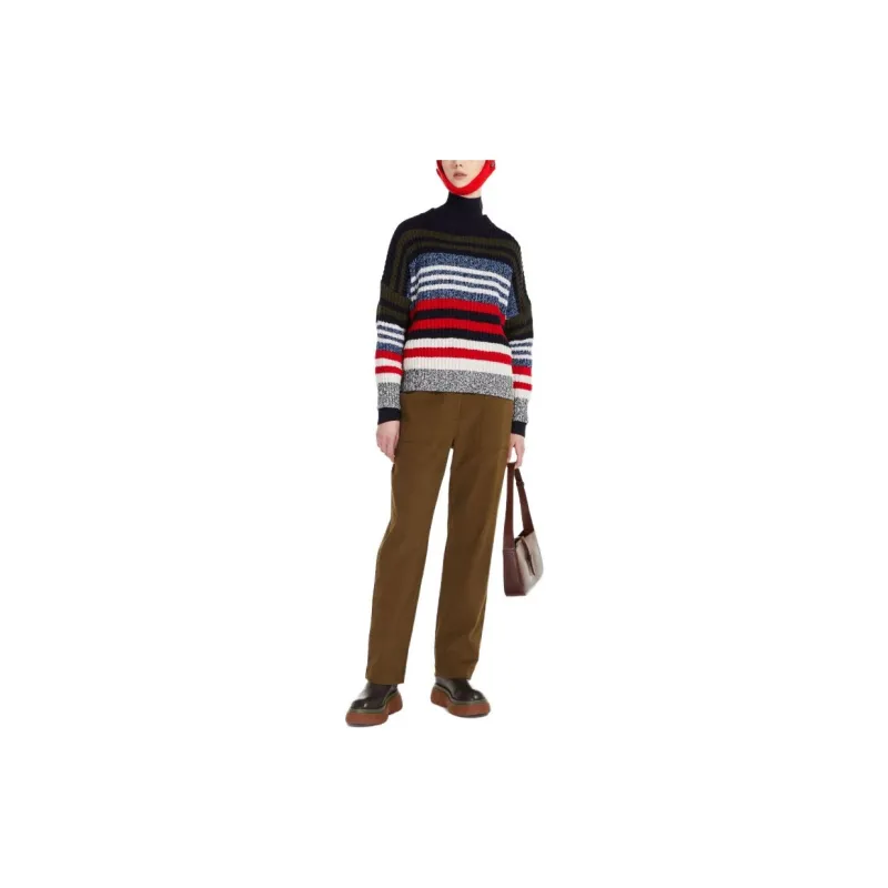 WEEKEND MaxMara FW23 Wool Yarn Sweater Sweater Women's Marine Blue-4