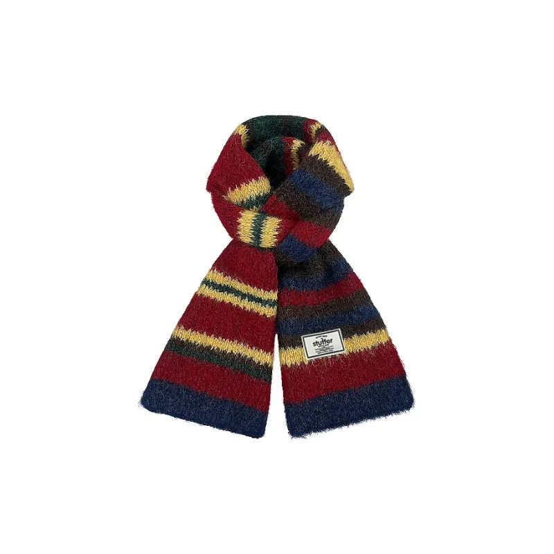STUFFER Contains Wool Knit Scarves Unisex-1