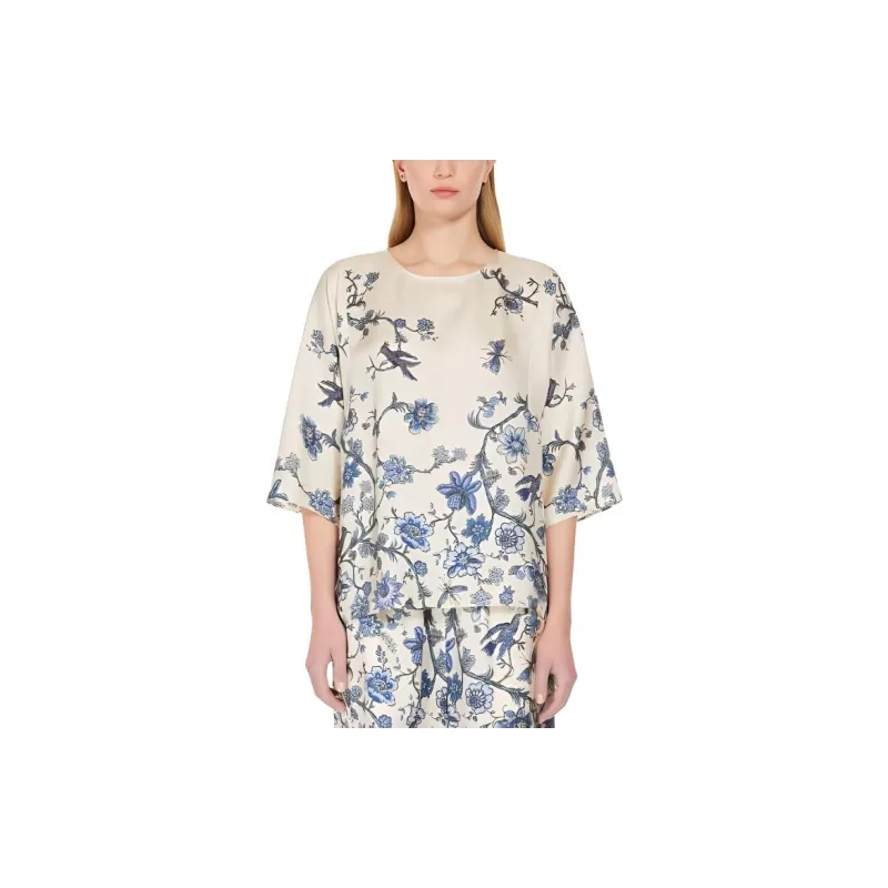 WEEKEND MaxMara All Over Patterned Long Sleeved Top-1