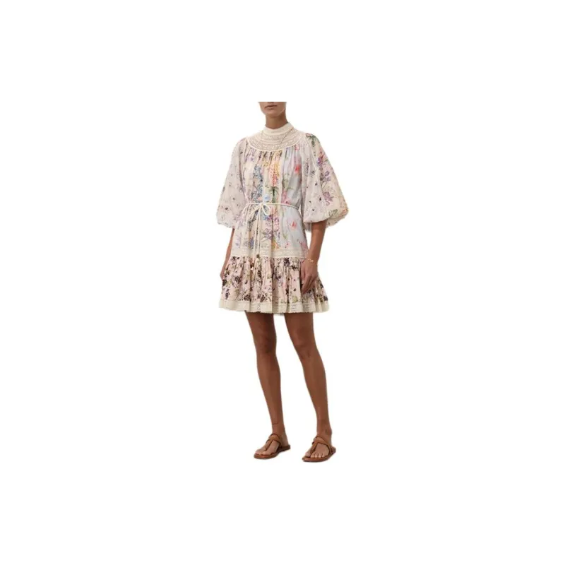 Zimmermann FW24 Long-Sleeved Dresses Women's Beige-1