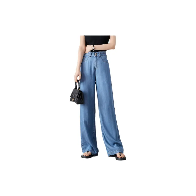 Mo Han Yi Mei Jeans Women's Denim Blue-3