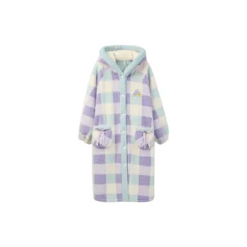 Aannsfam Pajama Robe Women's Iris Purple