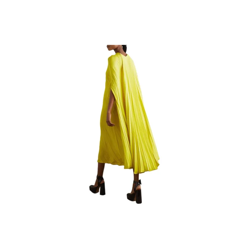 Valentino Long-Sleeved Dresses Women's Yellow-3
