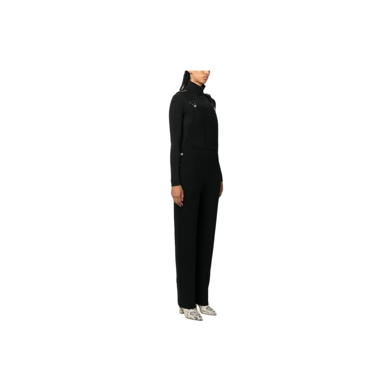 Barrie Cotton cashmere Denim Dungarees-3