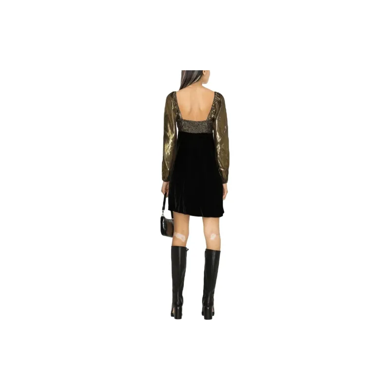 Rixo Long-Sleeved Dresses Women's Black-2