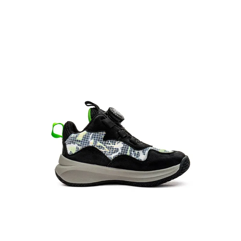 KAPPA KIDS Low Top Children's Basketball Shoes Black Green Kids'-1