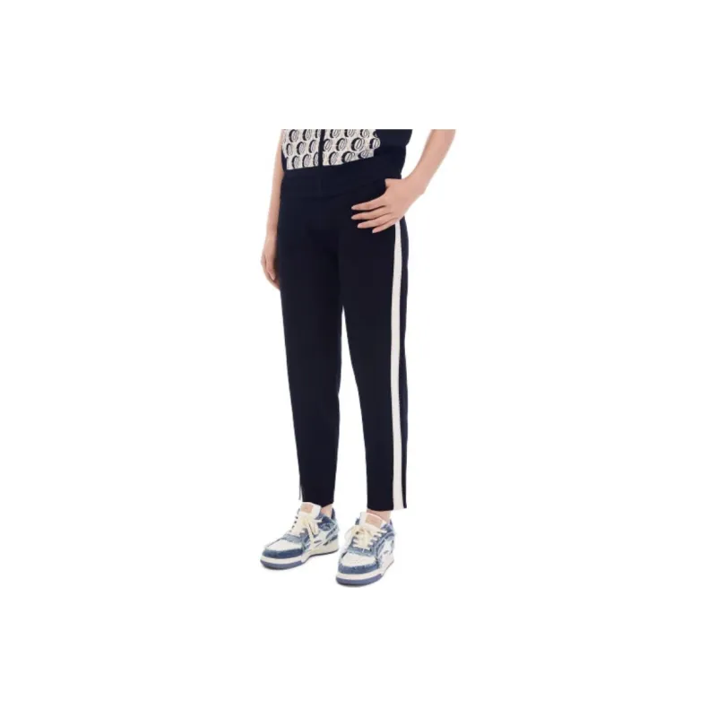 XII BASKET Casual Pants Women's Navy Blue-3
