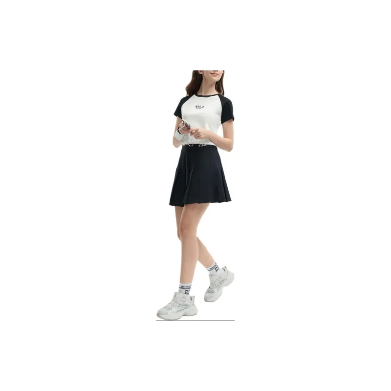FILA Raglan Sleeve T Shirt Women's Jet Black-2