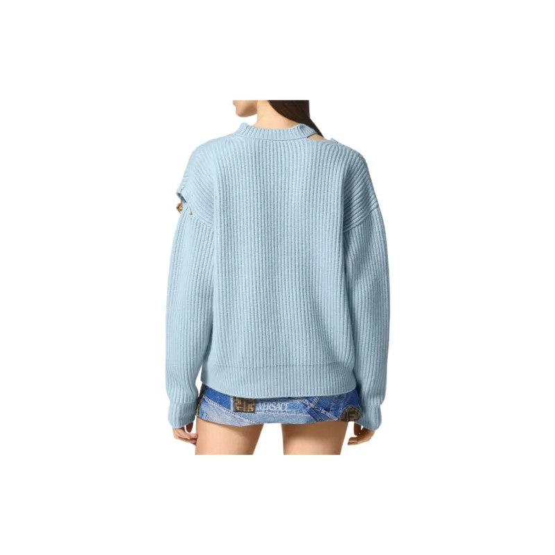 Fendi Fendace Cutout Jumper Blue/Pink-3