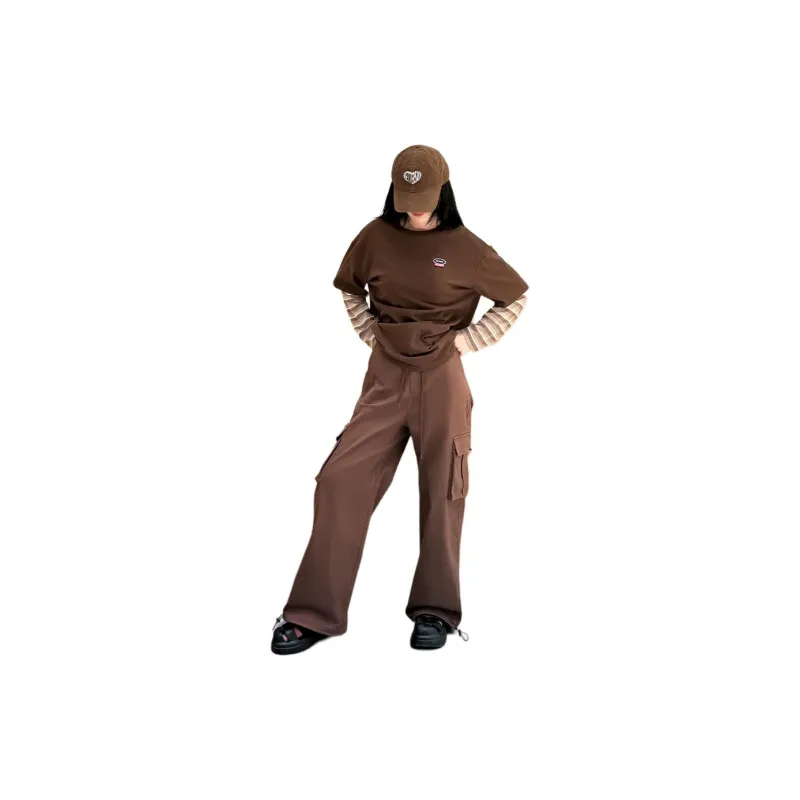 BETTERSAY Cargo Pants Women's Dark Brown-1