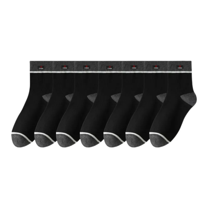 Lan Miao Mid Calf Socks Men's 7 Pack-14
