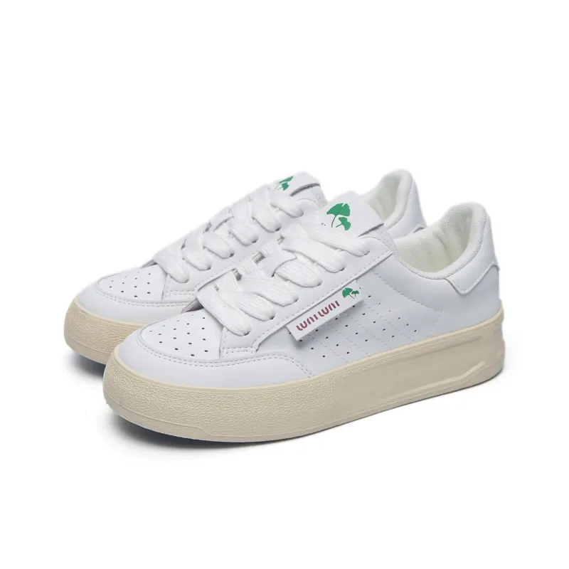 TUOPIN Anti Slip Wear Resistant Low Top Skateboard Shoes Women's Beige-1