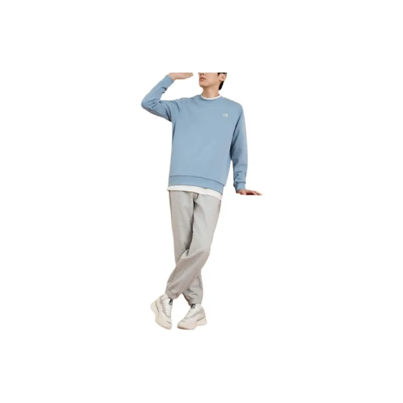 QIAODAN Men's Training Series Sweatshirt Men's Soft Gray Blue-2