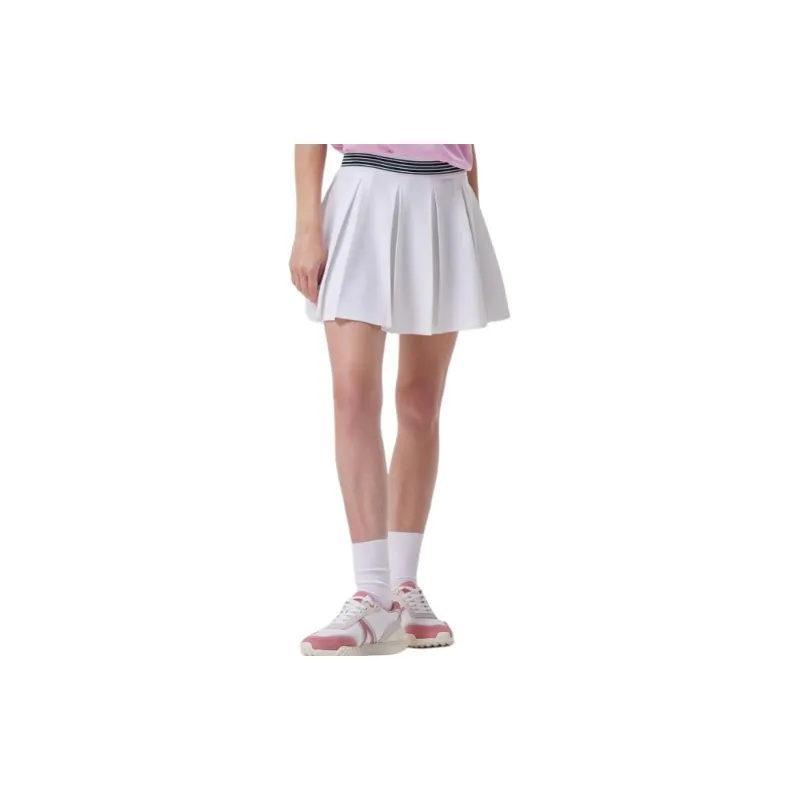 LACOSTE Casual Short Skirts Women's White-3