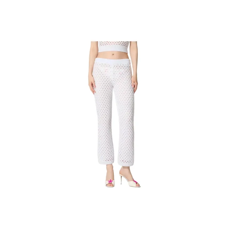 Valentino SS24 Casual Pants Women's White-2