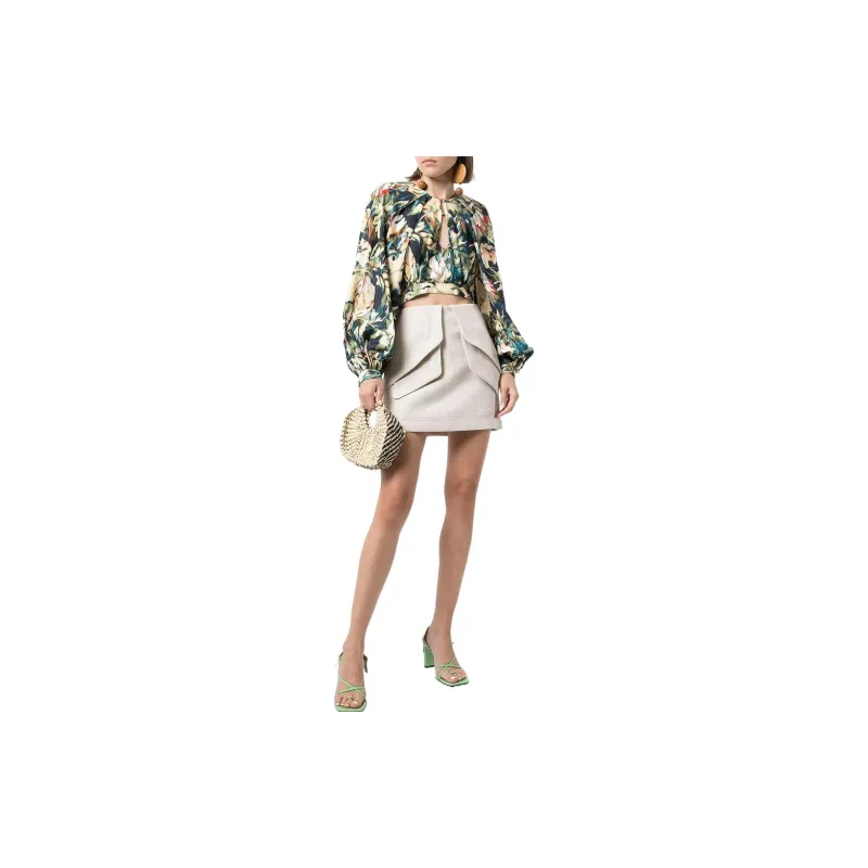 ACLER Casual Short Skirts Women's Beige-1