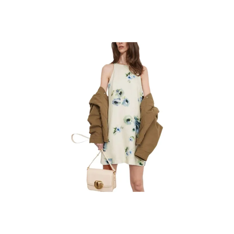 Other Stories Sleeveless Dress Women's Blue Print-1