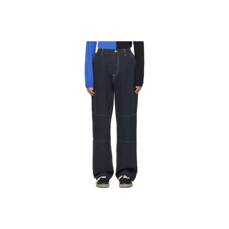 MM6 Maison Margiela Straight leg Cotton Trousers-4