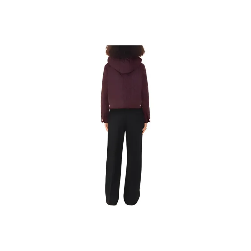 Burberry Jackets Coats Women's Dark Purple Red-2