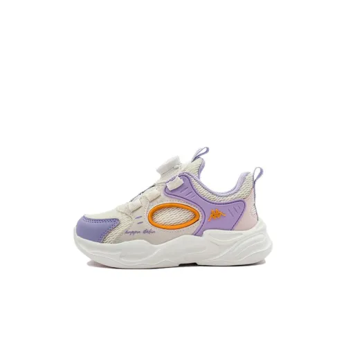 KAPPA KIDS Slip-Resistant Breathable Kids Lifestyle Shoes Beige Purple Kids'