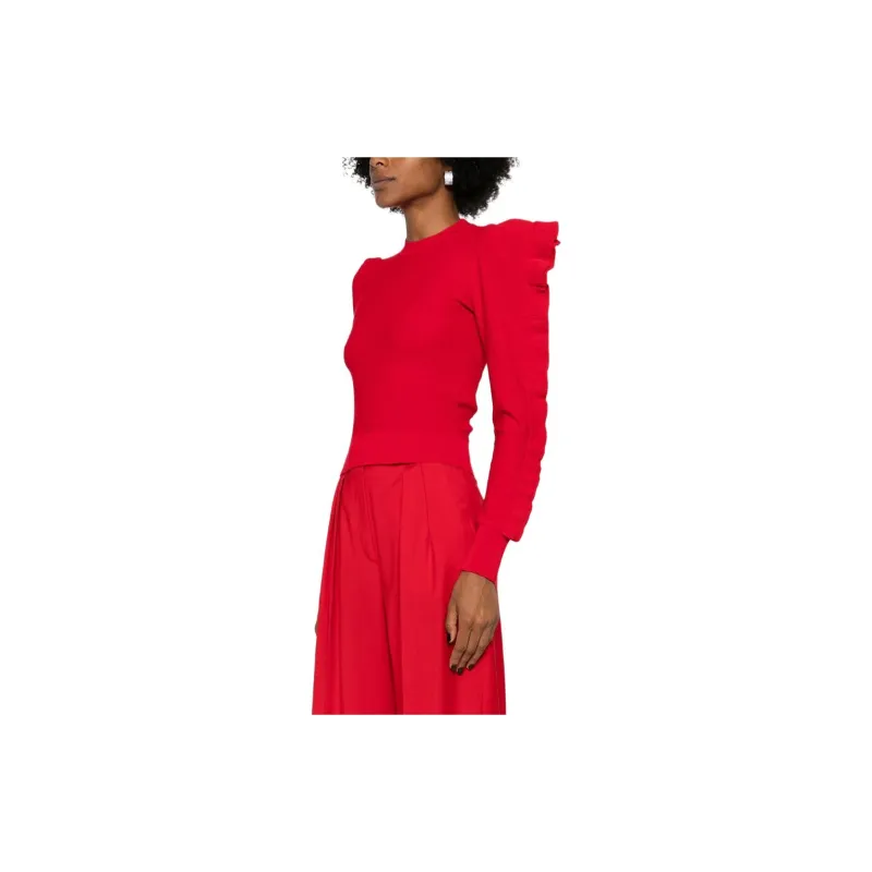 MaxMara Genero Rufflted Trim Crewneck Jumper-2