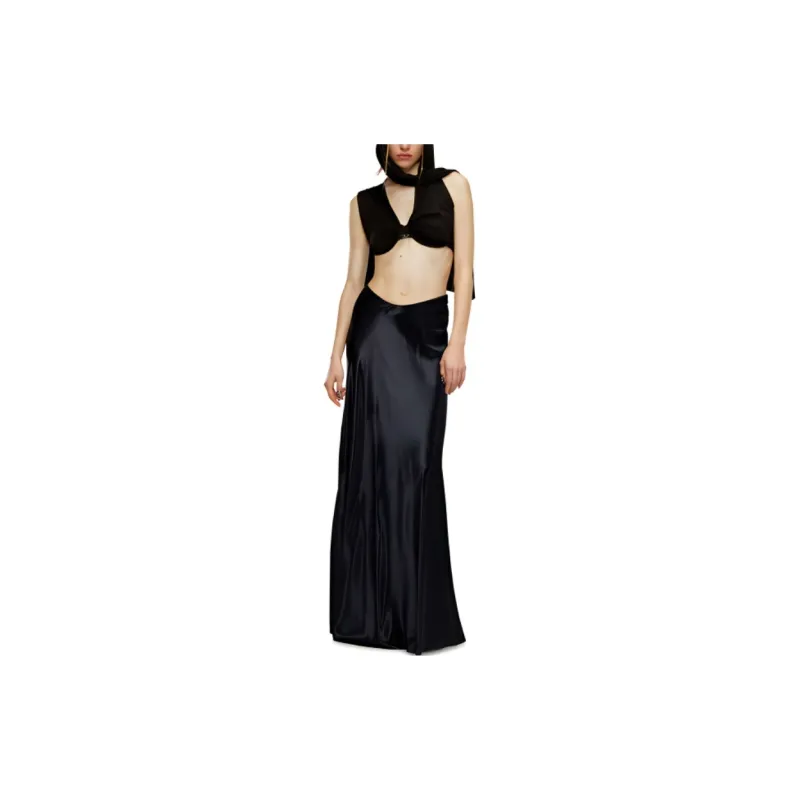 DIESEL O-Syren Satin Maxi Skirt-1