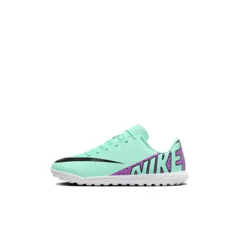 Nike Mercurial Vapor 15 Junior Mercurial Vapor 15 Club Anti Slip Wear Resistant Low Top Soccer Shoes Purple Green Kids'