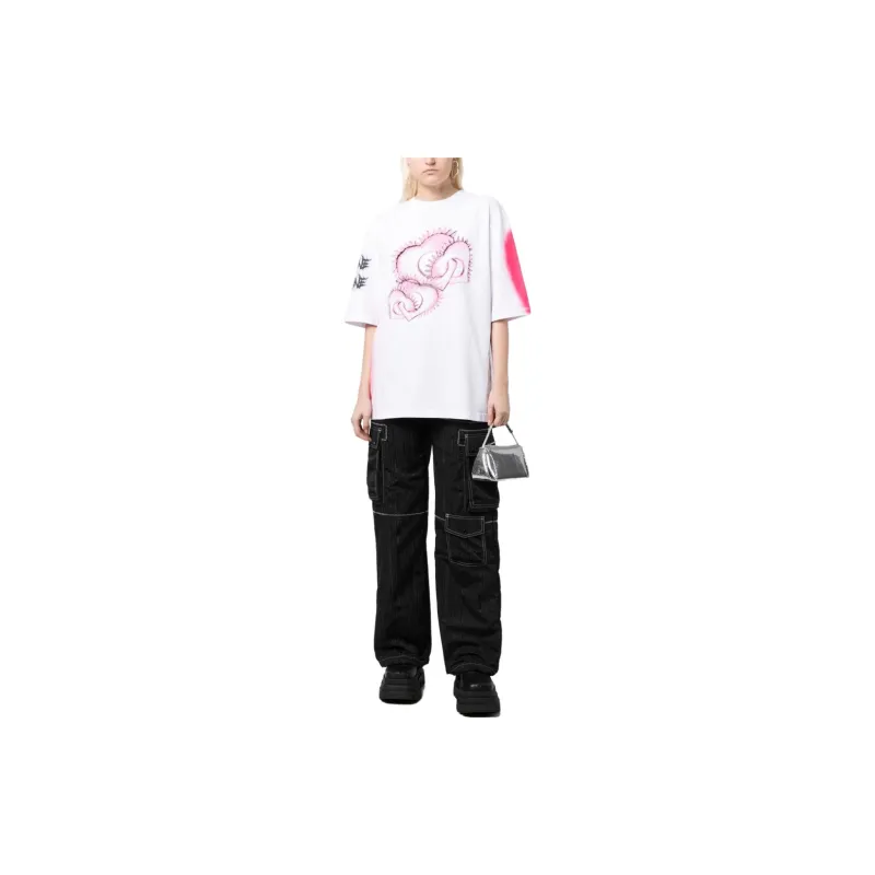 WE11DONE Graphic-print Cotton T-shirt-1