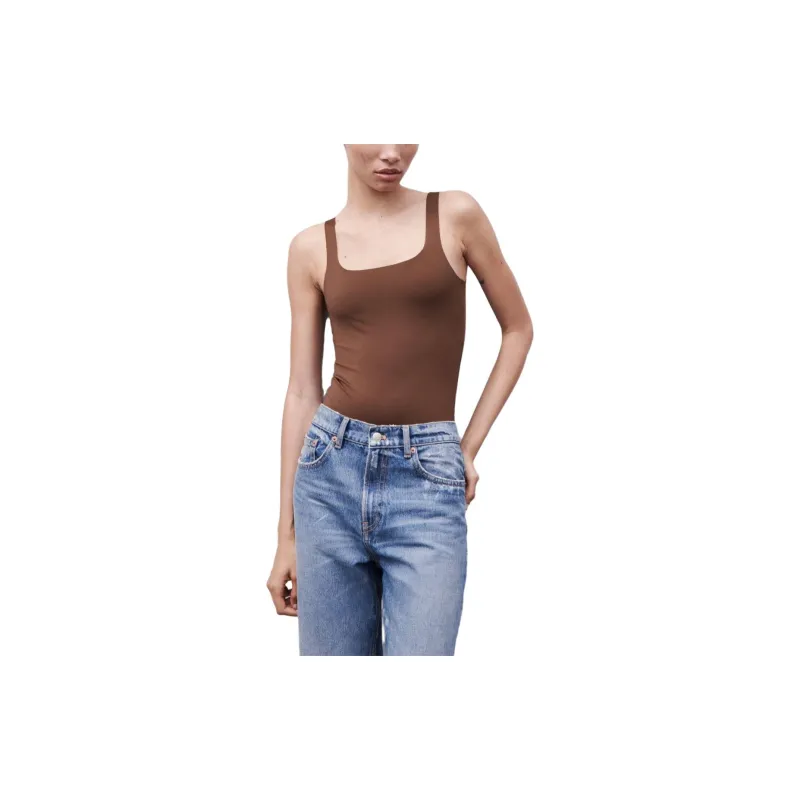 ZARA Bodysuits Women's Brown-3