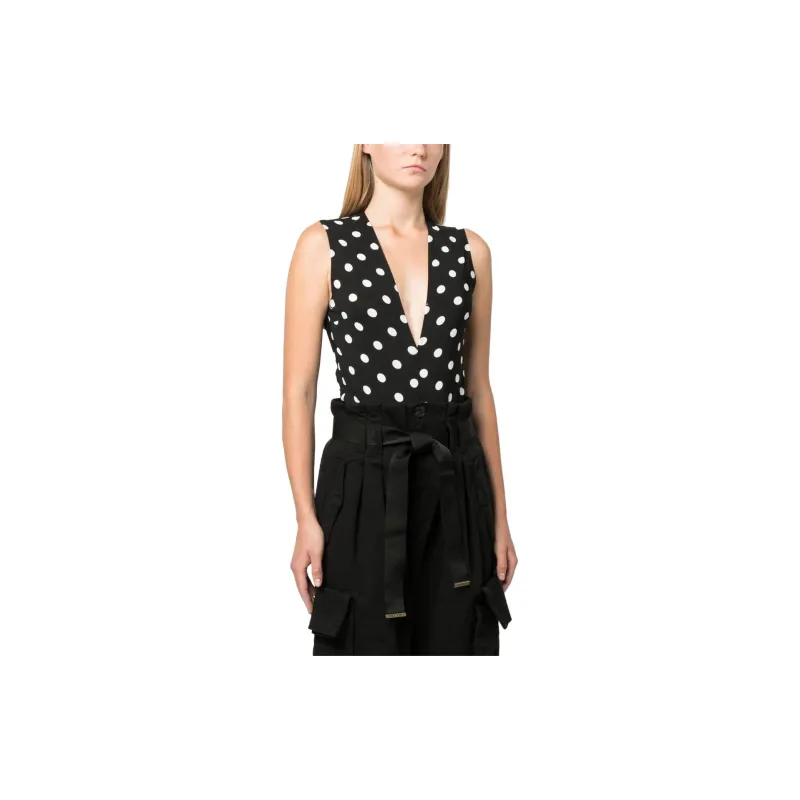 PINKO Polka Dot Bodysuit-3