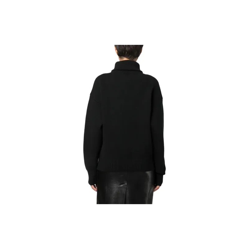 COPERNI Half Zip Boxy Sweater 'Black'-2