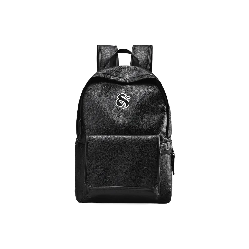 GLORY&CO PVC Backpack Travel Bag Laptop Bag Backpack Regular Men's Black-1