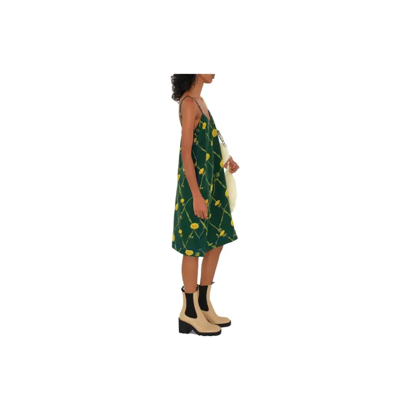 Burberry Sleeveless Dress Women's Ivy Green-4