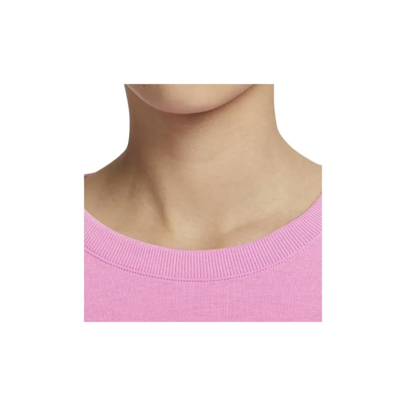 Nike Drop Shoulder Sleeve T Shirt Women's Pink-4