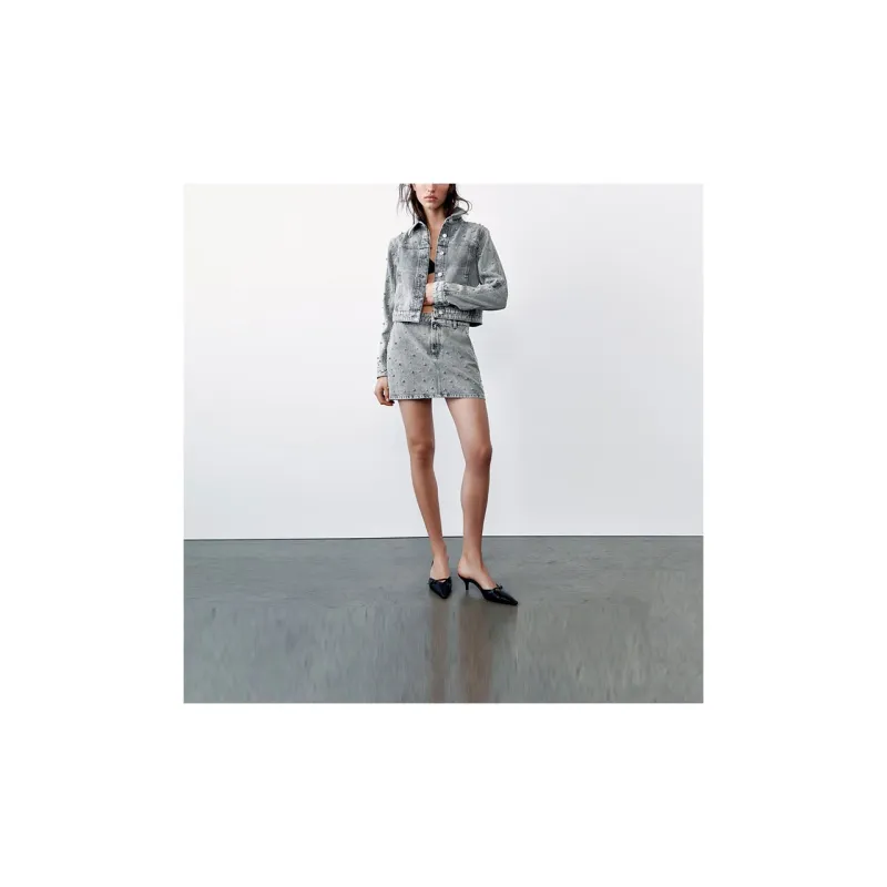 ZARA Jackets Coats Women's Gray-4