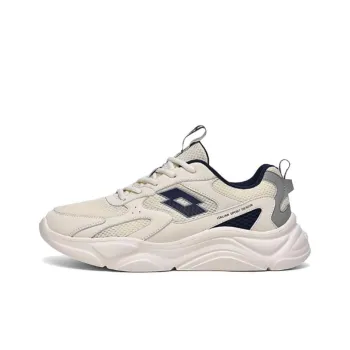 LOTTO Breathable Low Top Casual Shoes Men's Ecru/Blue