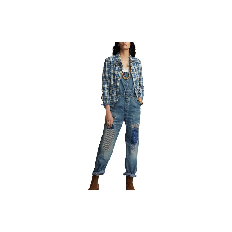 DOUBLE RL SS25 Overalls Women's Blue-2