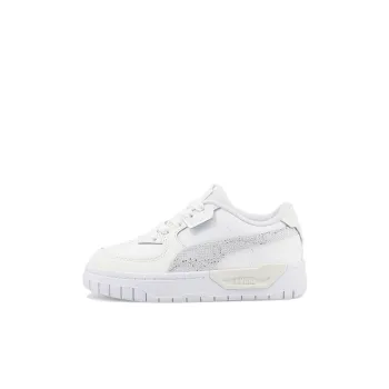 PUMA Cali Series Durable Breathable Low Top Skateboard Shoes White Gray Kids'