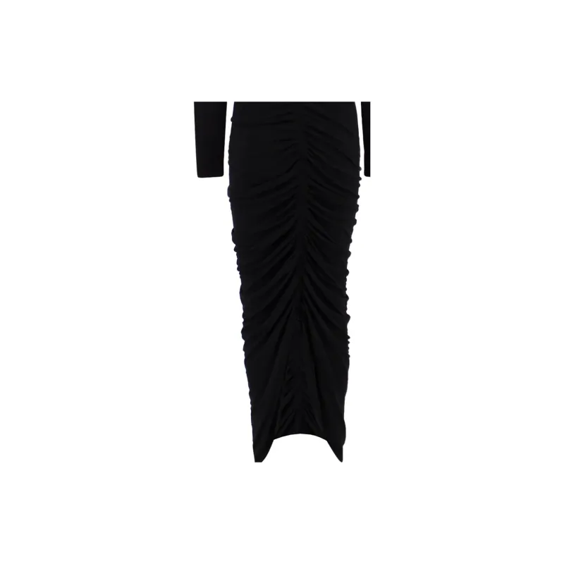 Givenchy V-Neck Evening Ruched Dress-4