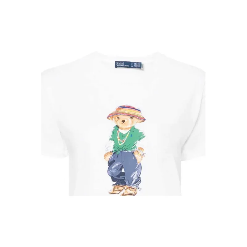 Polo Ralph Lauren Polo Bear print Cotton T shirt-4